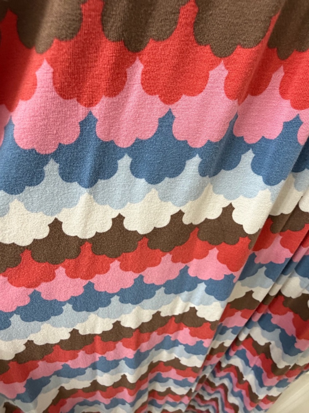 Boden Pink and Light Blue Cloud-Print Maxi Dress - Picture 4 of 6